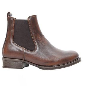 Ten Points Pandora Chelsea Boots Tanned Leather Freizeitstiefel f&uuml;r Damen | braun/grau