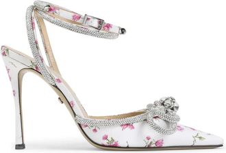 Mach & Mach Double Bow Satin High Heels - Dames - Pumps - Veelkleurig - 37 EU - Satijn - Schoenen
