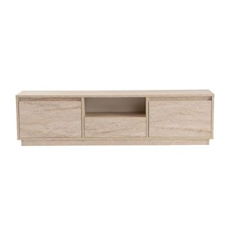Calicosy Mueble de TV con 3 puertas L160 cm - Efecto Travertino