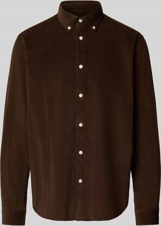 Selected Regular Fit Cordhemd aus reiner Baumwolle Modell DANNI in Dunkelbraun, Größe XXL