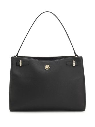 BOSS logo-plaque tote bag - women - Calf Leather/Polyester - One Size - Black