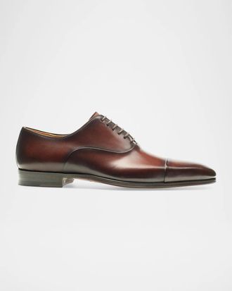 Magnanni Men & apos;s Milos Cap Toe Leather Oxfords