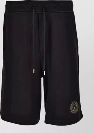 Versace Jeans Couture cotton polo style knee length shorts