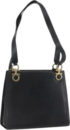Ferragamo Pre-owned Shoulder Bags, female, Black, Size: ONE SIZE Pre-owned Shoulder Bag