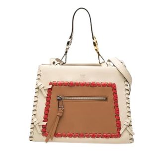 Fendi Pre-owned Runaway Satchel - Dames - Vintage Handtas - Beige - ONE Size - Leer - Vintage