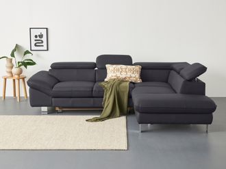Cotta Ecksofa »Driver L-Form« mit Kopfteilverstellung, wahlweise mit Bettfunktion & Bettkasten