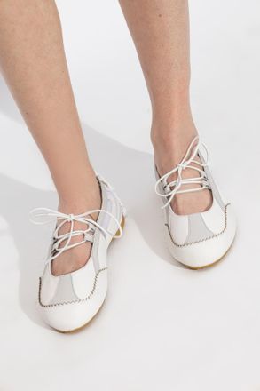 Diesel D-MILE Ballet Flats, Womens, White