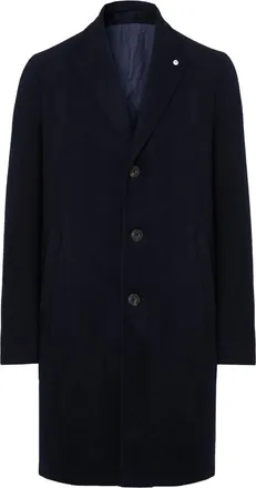 Luigi Bianchi Mantova Cappotto monopetto - Blu