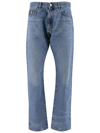 Versace Blue Regular Mid Rise Jeans