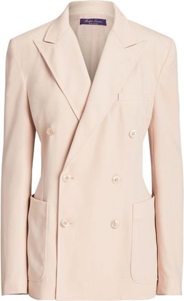 Ralph Lauren Collection Kayleen wool blazer - women - Viscose/Wool/Spandex/Elastane - 2 - Pink