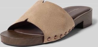 Tamaris Tamaris Pantoletten mit Innensohle aus Leder in Camel, Gr&ouml;&szlig;e 38