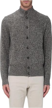 Zanone Chioto Cardigan - Heren - Vesten - Grijs - M - Wol - Truien & Vesten