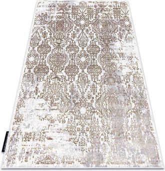 RugsX Alfombra De Luxe Moderna 2081 Ornamento Vintage - Structural Oro / Crema Yellow 140x190 Cm