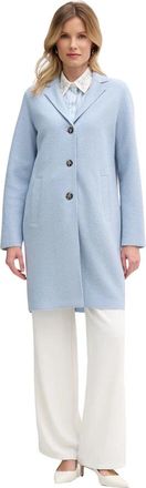 Oui Mayson Jas - Dames - Mantel - Blauw - L - Katoen - Jassen