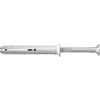 Fischer 100x Taco De Clavo N 5 X 30/5 S Con Tornillo De Clavo A2 Acero Inoxidable - 050370