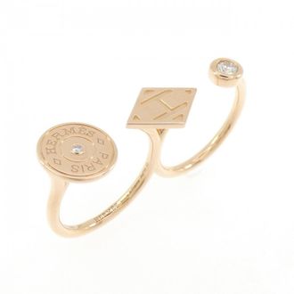 Herm&egrave;s Pink Gold Pink Gold (18K) Band Ring (Pre-Owned)