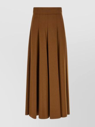Max Mara high-waisted pleated midi skirt design
