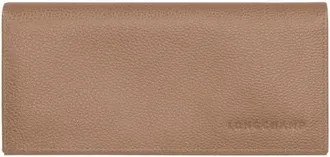 Longchamp Le Foulonné Continental Leather Wallet in Biscuit at Nordstrom