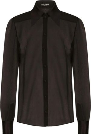 Dolce & Gabbana N0000 Overhemd - Dames - Overhemden - Zwart - M - Overhemden