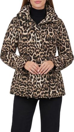 Gorski Lightweight Printed Jacket With Concealed Hood in Lprd at Nordstrom, Size Medium