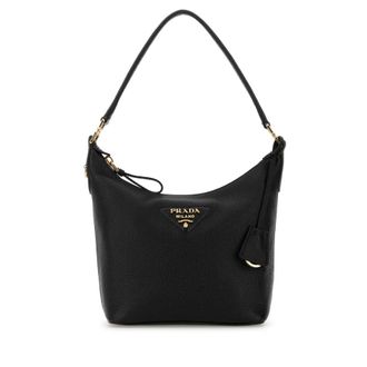 Prada Black Leather Shoulder Bag