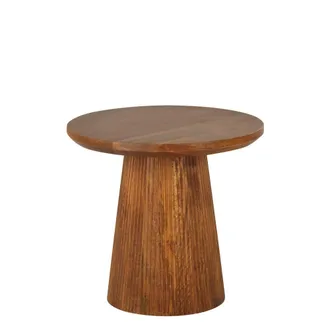 Maisons du monde Mesa auxiliar de madera maciza de mango