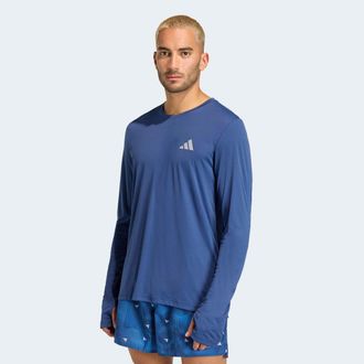 adidas Laufshirt ADIDAS PERFORMANCE Run Ess LS M, Herren, Gr. XL, tech indigo, Obermaterial: 100% Polyester, Rundhals, Shirts Laufshirt, f&uuml;r Erwachsene, spor