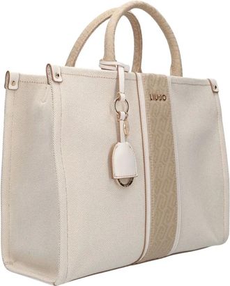Liu Jo Tassen, Dames, Beige, ONE Size, Katoen, Ridhi Tote