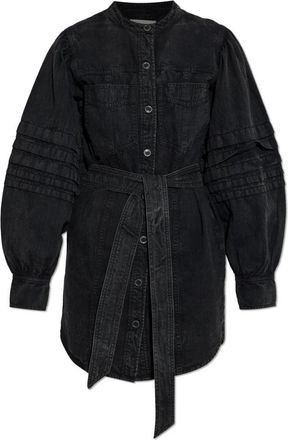 Isabel Marant Moe Denim Jurk - Dames - Korte kleedjes - Zwart - L - Denim - Kleedjes