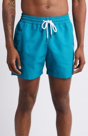 Frescobol Carioca Copacabana Swim Trunks in Peacock Blue at Nordstrom Rack, Size Small