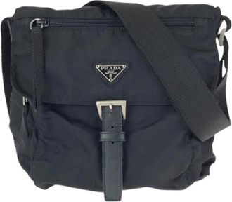 Prada Pre-owned Tessuto Nylon Shoulder Bag - Dames - Vintage Schoudertas - Zwart - ONE Size - Nylon - Vintage