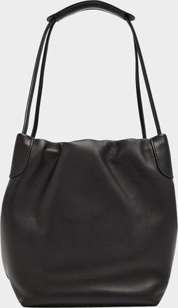 Loro Piana Bale Small Softy Leather Top-Handle Bucket Bag
