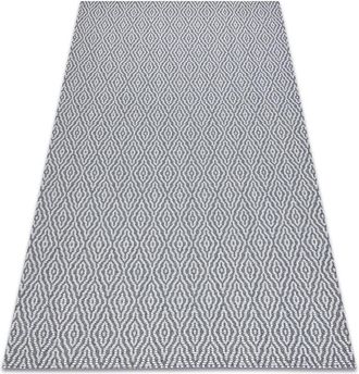 RugsX Rugsx - Carpet casa, eco sisal Boho Diamonds 22084 anthracite / cream, recycled carpet grey 114x170 cm