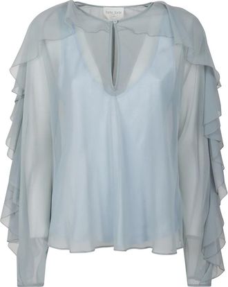 Forte_Forte Blouses - Dames - Blouses - Beige - M - Overhemden