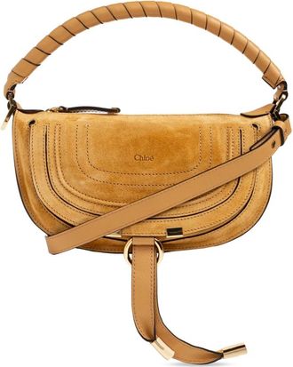 Chlo&eacute; Marcie Mini Handtas - Dames - Handtassen - Beige - ONE Size - Katoen - Tassen