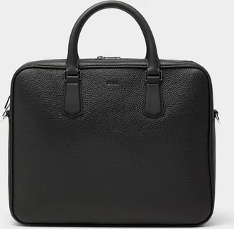 BOSS Mens Crosstown leather briefcase
