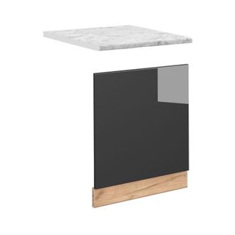 Vicco Panel Frontal Fame-line, Antracita Alto Brillo, 60 Cm, Et M&aacute;rmol