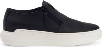 Giuseppe Zanotti Conley Zip chunky sneakers - men - Leather/Leather/Rubber - 44 - Black