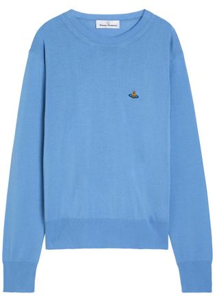 Vivienne Westwood Alex Fine-knit Cotton Jumper - Blue - M