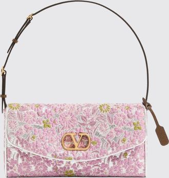 Valentino Garavani DeVain Floral Embroidery VLogo Mini Shoulder Bag