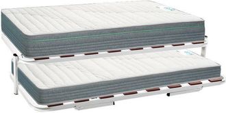 Colchones Aznar Pack Colchones Hr Juvenil 21 cm firmeza media + Conjunto Nido cama superior y inferior altura 36 cm 80x182 cm