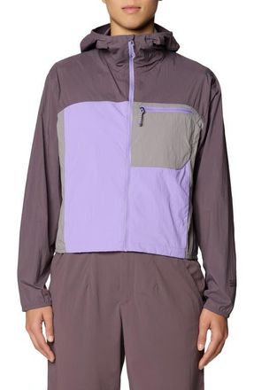 Mountain Hardwear Wind Veil Hooded Jacket in Purple Sage/Harbor Violet at Nordstrom, Size X-Large