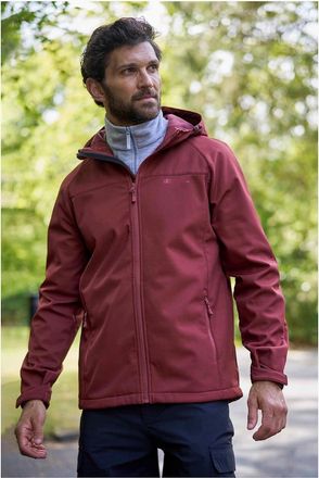 Mountain Warehouse Mens Mountain Warehouse Mens Exodus Waterproof Soft Shell Jacket - Red - Size: 38/Regular