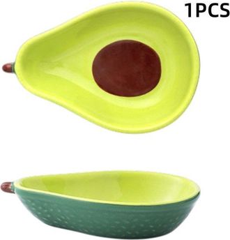 OEM Bol Para Postres, Bol Para Ensaladas, Bol Para Aguacates, Bol Para Frutas, Cer&aacute;mica, Vajilla, Ensaladas Y Salsas, Verde, 16,5 X 10,8 X 3,6 Cm