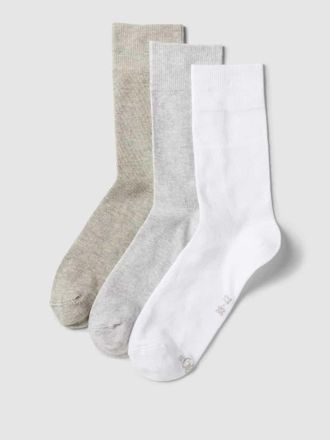 s.Oliver Red Label Socken mit Stretch-Anteil im 3er-Pack in Weiss, Größe 39-42