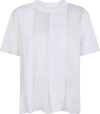 sacai Satin X Cotton Jersey T-Shirt