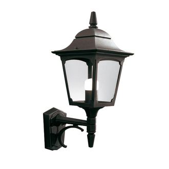 Netlighting Chapel 1 Light Outdoor Wall Lantern Light Black IP44 E27