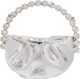 L'Alingi Micro Eternity Crystal Top Handle Bag in Silver at Nordstrom