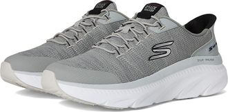 Skechers DLux Walker 3.0 Drevven Hands Free Slip-In Mens Shoes Gray/Black : 10.5 D - Medium, Textile