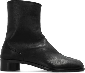 Maison Margiela Tabi Enkellaarzen - Heren - Enkellaarsjes - Zwart - 41 EU - Leer - Schoenen